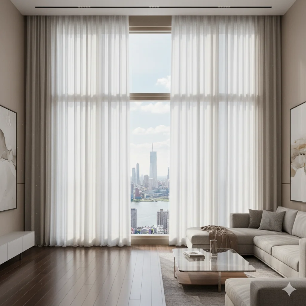 10 Cheap Home Decor Hacks That Look Luxurious 9 Floor to ceiling curtains hung high