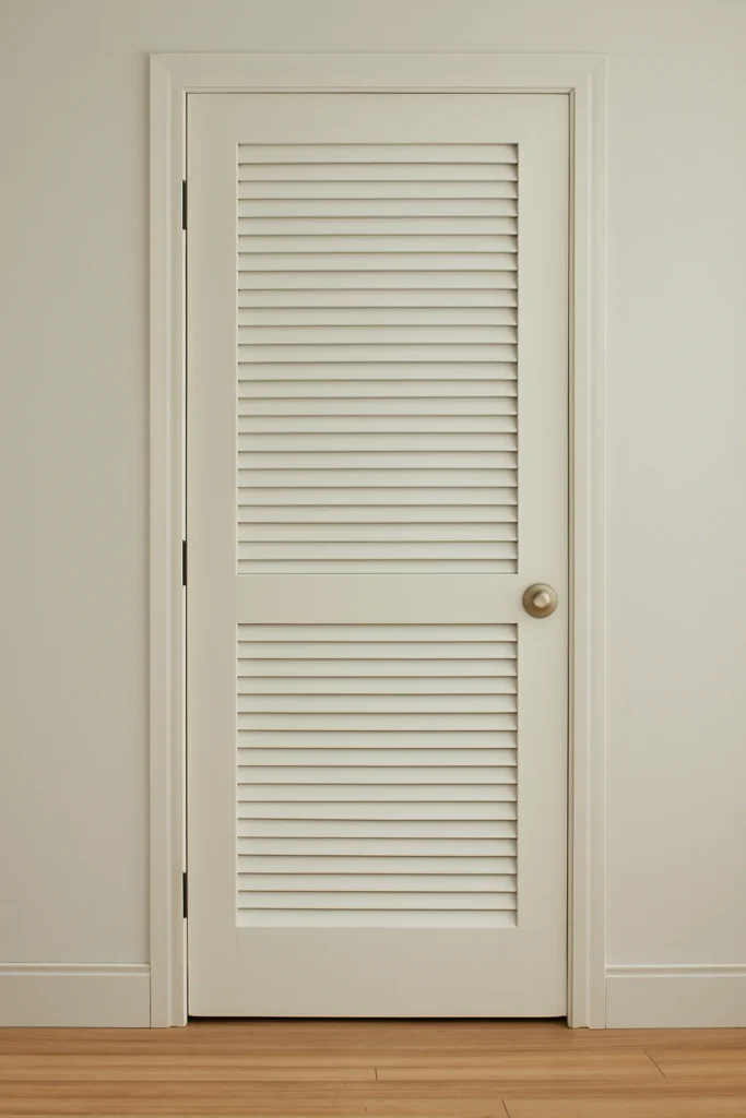 15 Beautiful Door Designs to Enhance Your Home's Aesthetic 11 Louvered Door