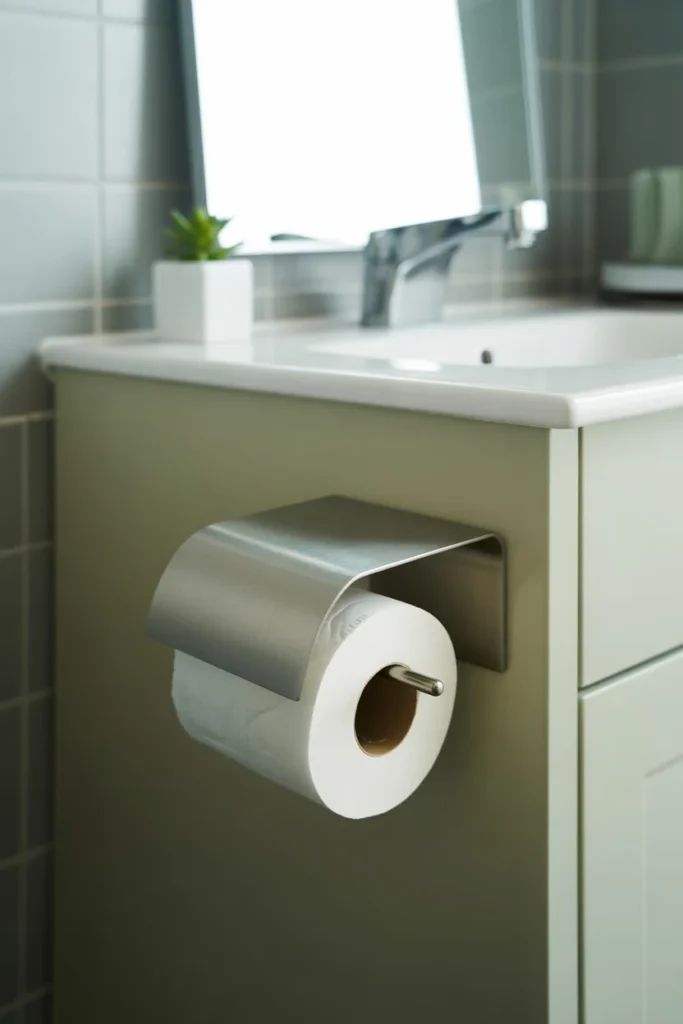 Magnetic toilet paper holder