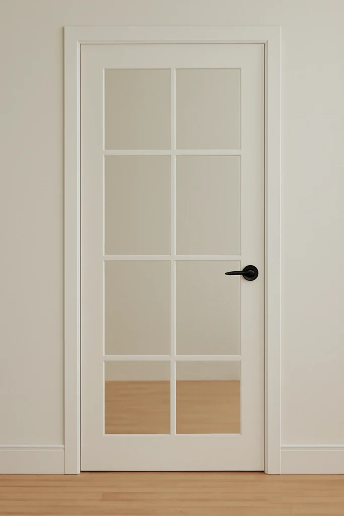 15 Beautiful Door Designs to Enhance Your Home's Aesthetic 2 Modern Glass Panel Door