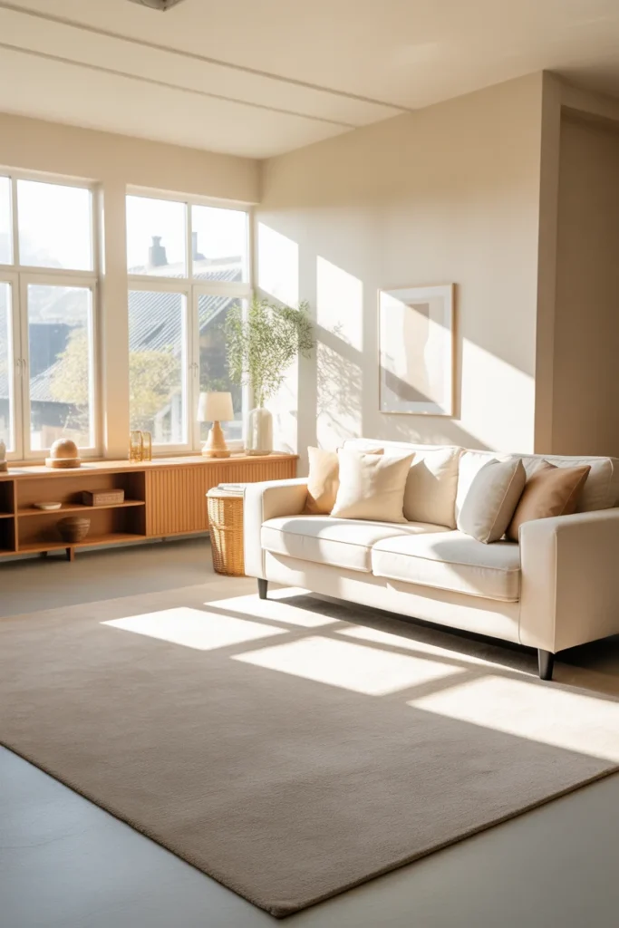 20+ Best Family Room Carpet Ideas for a Stylish & Cozy Home 3 Neutral Beige Carpet
