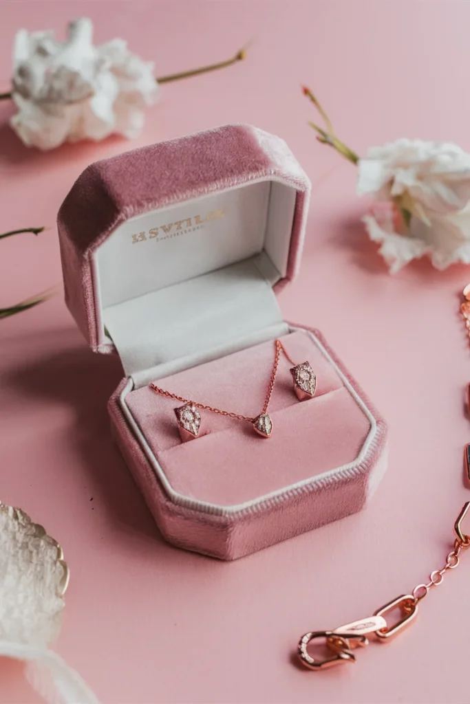 15 Best Wedding Jewellery Designs for Brides in 2025 9 Rose Gold Jewellery Set