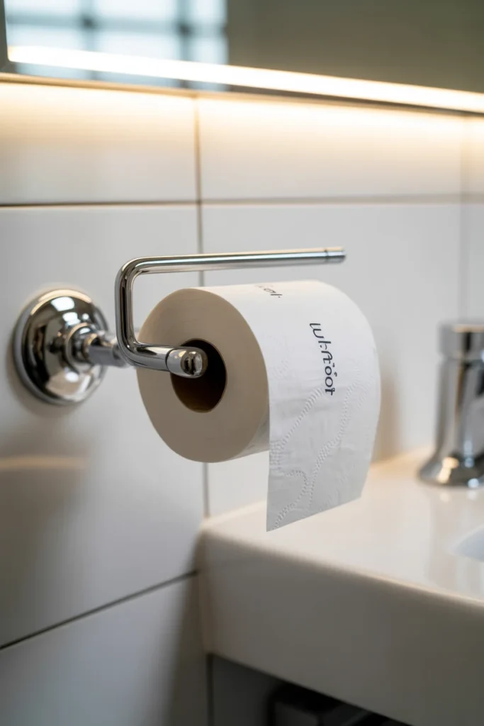 Swing arm adjustable toilet paper holder