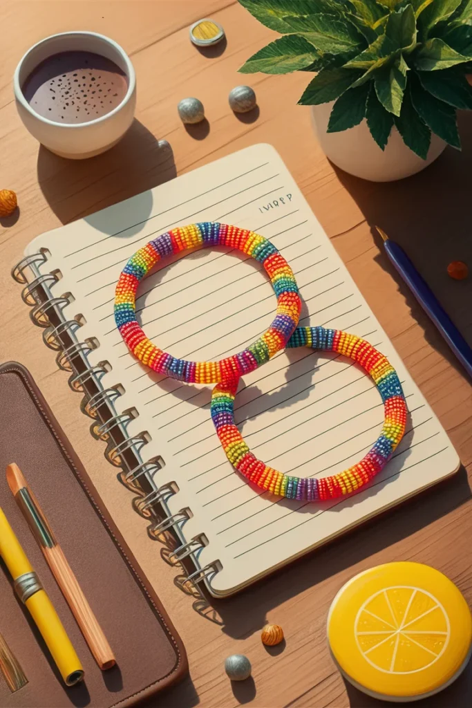 13+ Creative Beaded Bracelet Ideas to Try in 2025 | DIY Jewelry Inspiration 7 Two friendship beaded bracelets in rainbow colors