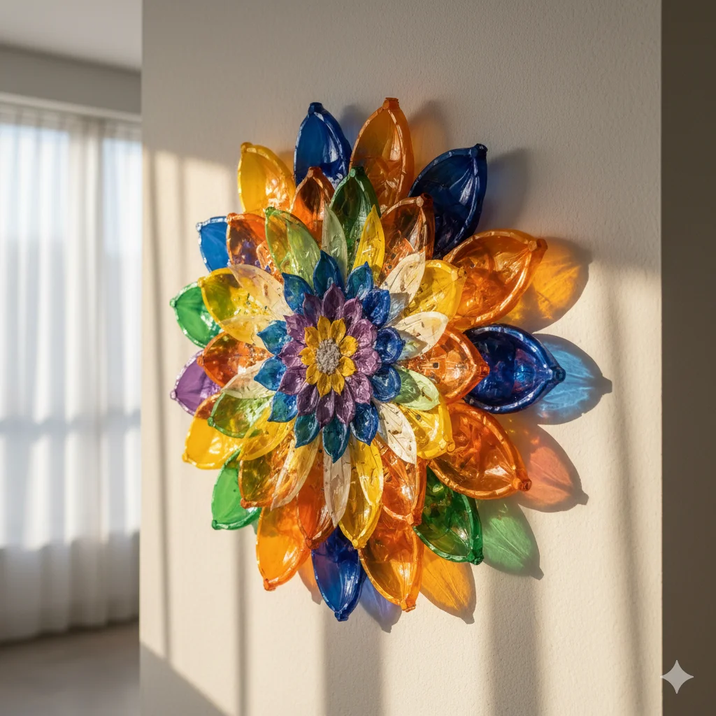 Plastic Bottle Hacks: 15 Easy Ways to Reuse Them Creatively 16 Wall Art Mosaic
