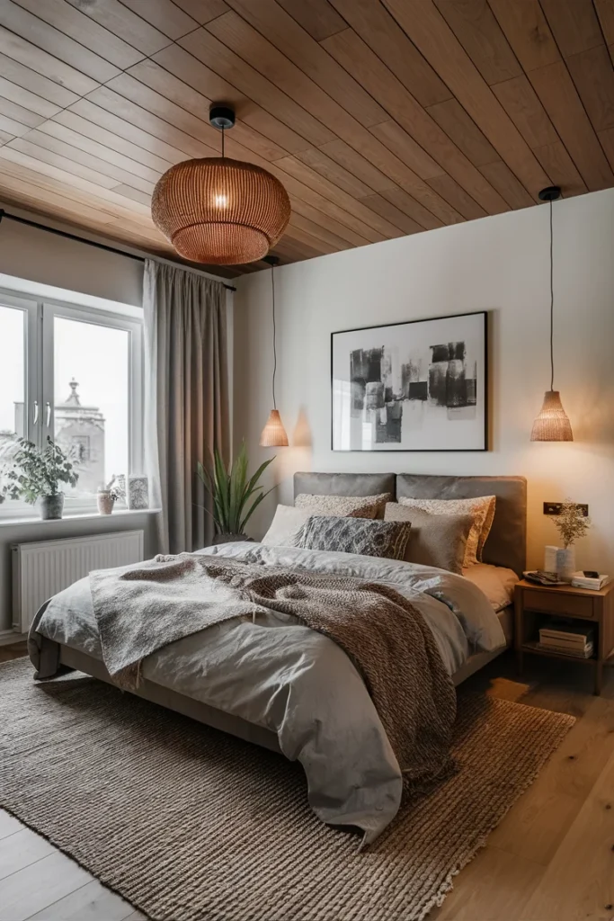 11 Modern Ceiling Decoration Ideas | Trending Designs for 2025 Homes 3 Wooden Panel Ceilings