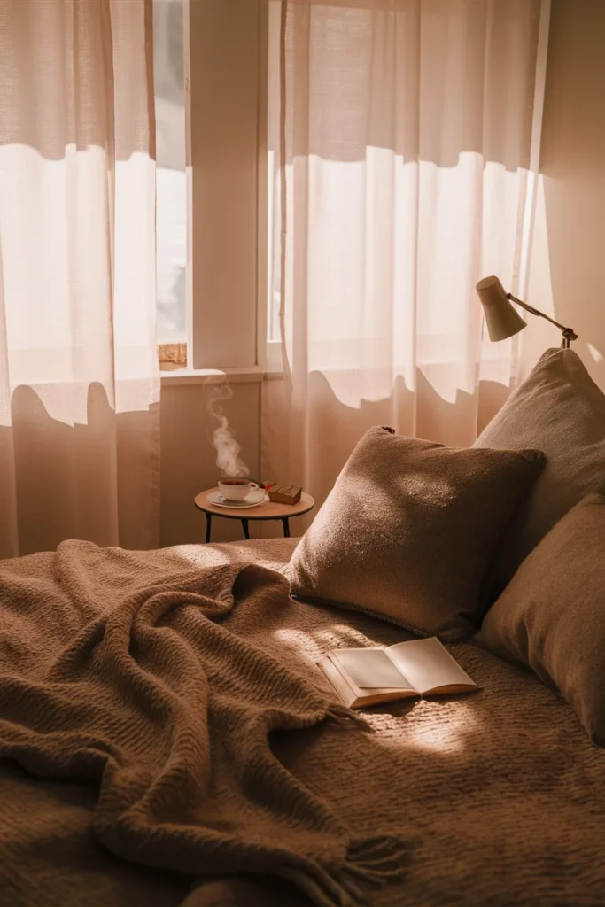 30 Aesthetic and Cute Bedroom Decor Ideas for Inspiration 14 a serene bedroom scene bathed in soft su TeMscCBcQzq6FIFXm WjXQ l0dPc0lXQ32hh3EswHomig