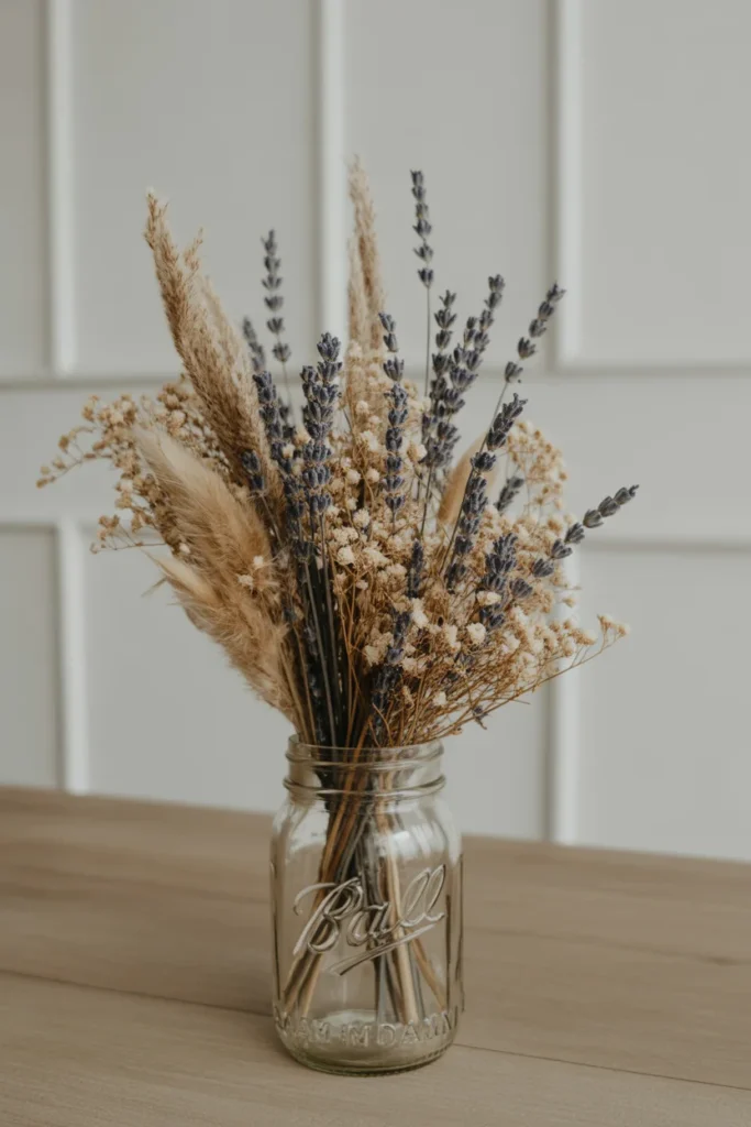15 DIY Wedding Centerpieces Ideas to Elevate Your Special Day 13 centerpiece made from dried flowers