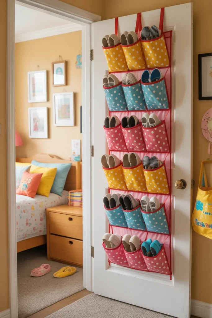 Top 10 Shoe Racks for Kids’ Shoes: Fun, Functional, and Perfect for Any Room 5 colorful hanging shoe organizer