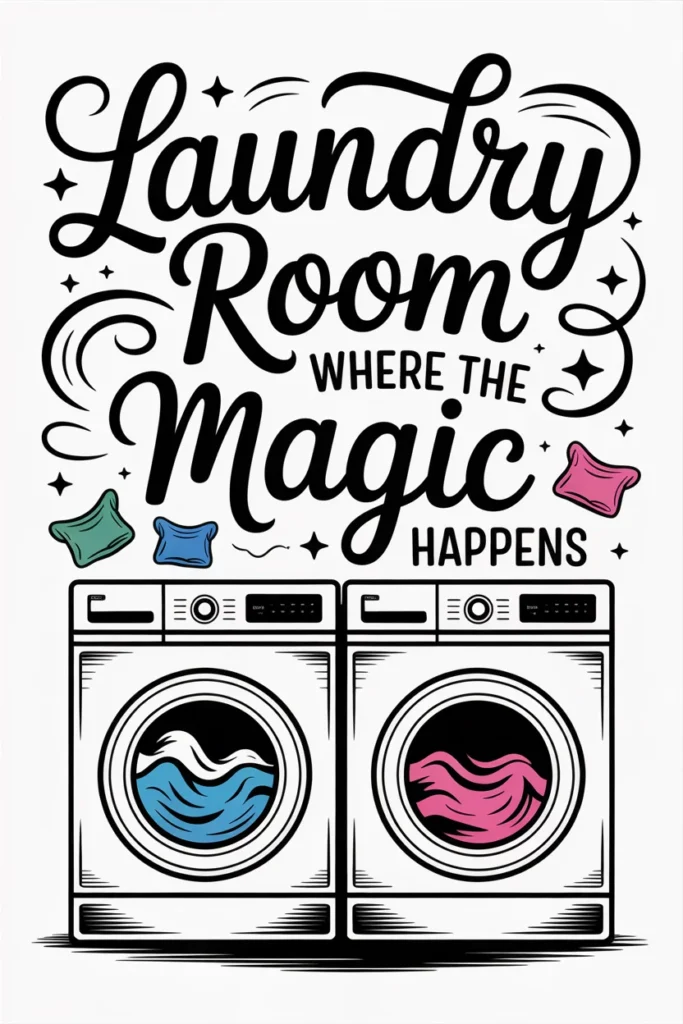13 Hilarious Laundry Room Signs to Brighten Up Your Space 7 create a sign with the phrase laundry ro bdYgEquMSKubBvvEstbTyg 0i2fSkHRRwWJ7ARQkDg1iw