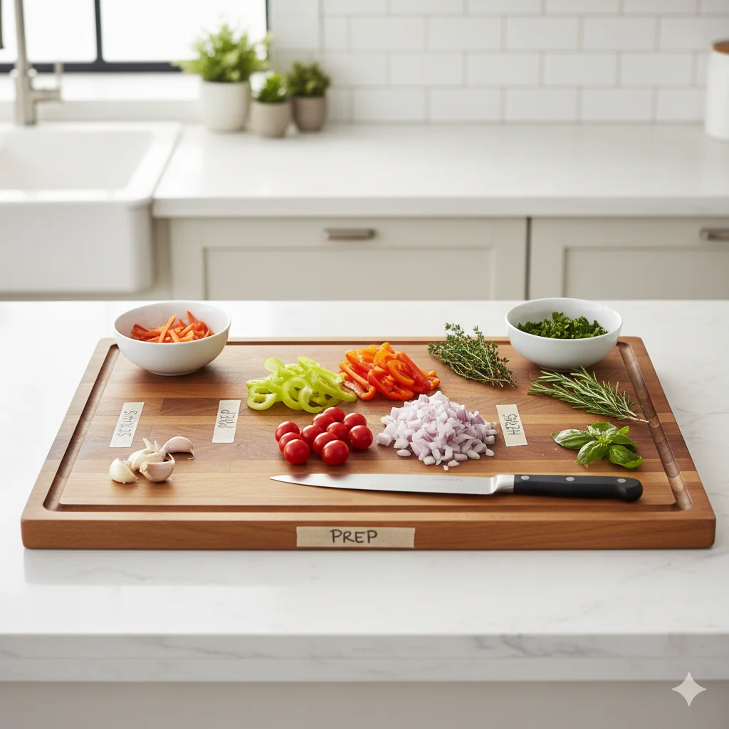 Cutting Board Secrets: Save Time & Mess 3 cutting board wth fruits on upper