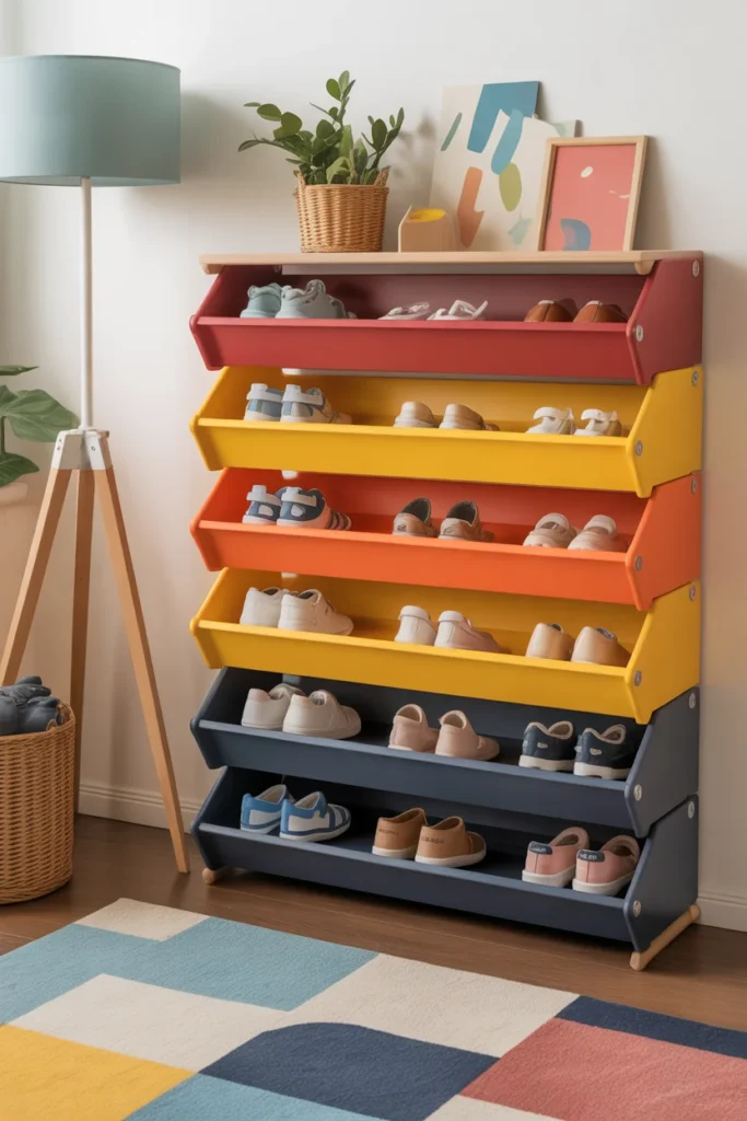Top 10 Shoe Racks for Kids’ Shoes: Fun, Functional, and Perfect for Any Room 2 modern stackable shoe rack for kids
