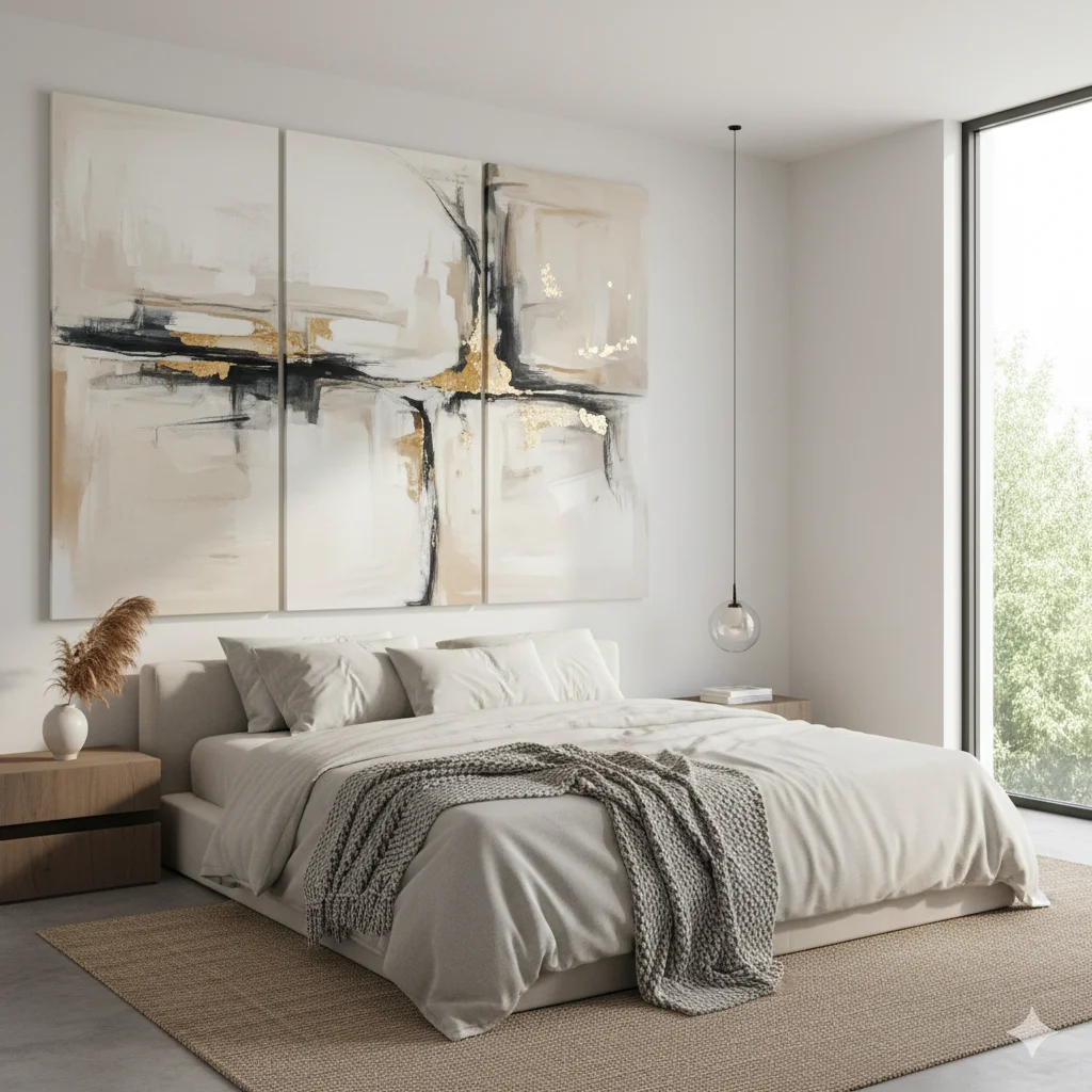 10 Cheap Home Decor Hacks That Look Luxurious 4 oversized abstract wall art piece