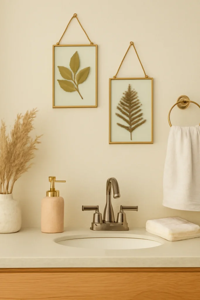 10 DIY Wall Decor Ideas Under $20 10 pressed leaves in clear frames