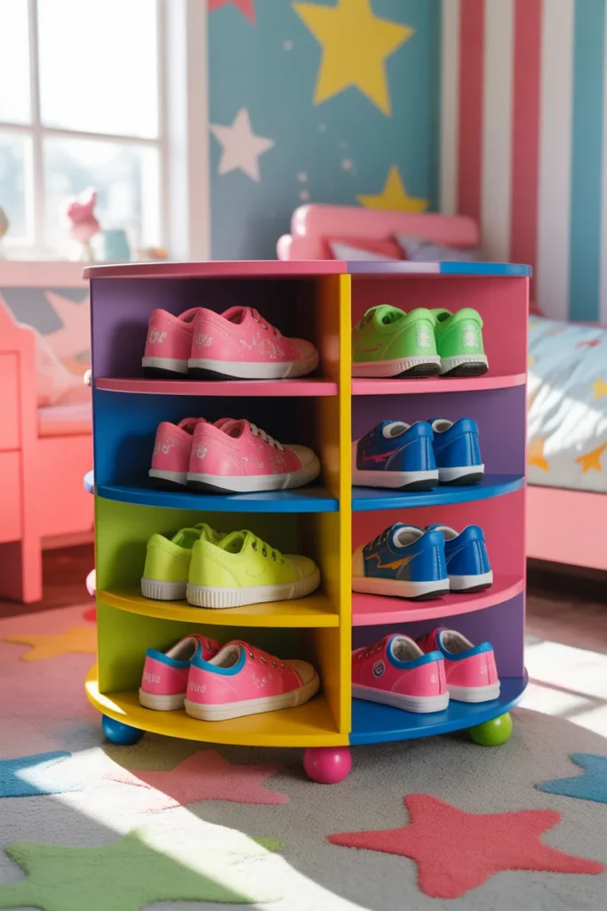 Top 10 Shoe Racks for Kids’ Shoes: Fun, Functional, and Perfect for Any Room 8 rotating shoe rack for kids