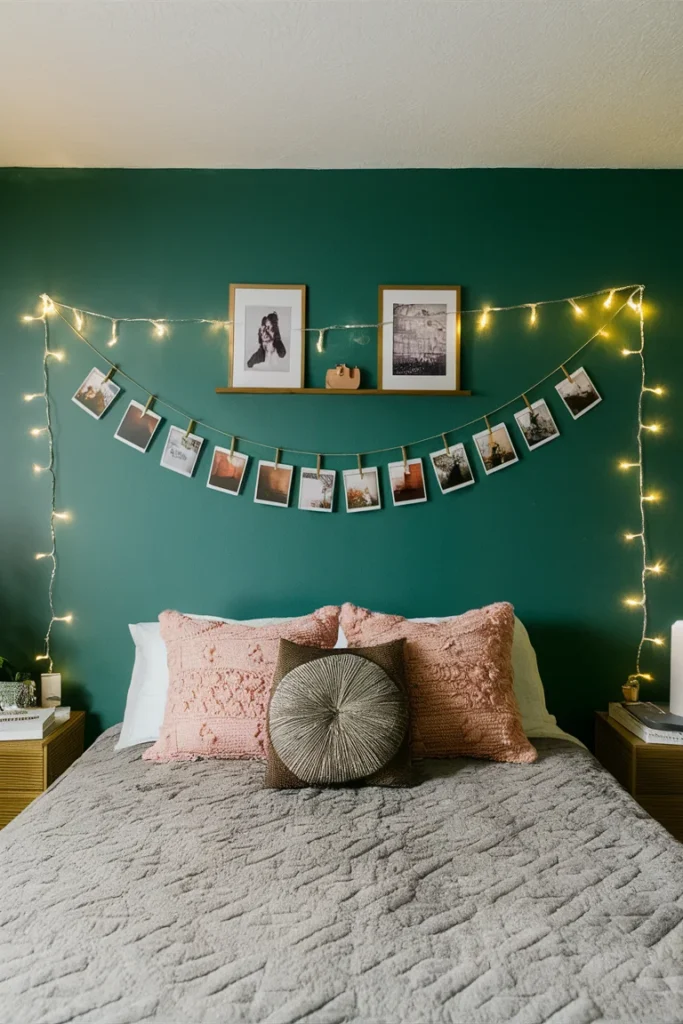 30 Aesthetic and Cute Bedroom Decor Ideas for Inspiration 15 string lights clipped with polaroid pict U2JrANpDSWm2Qxs8 A yQ 5Z5ejJgARRmJUsZNk Q70Q