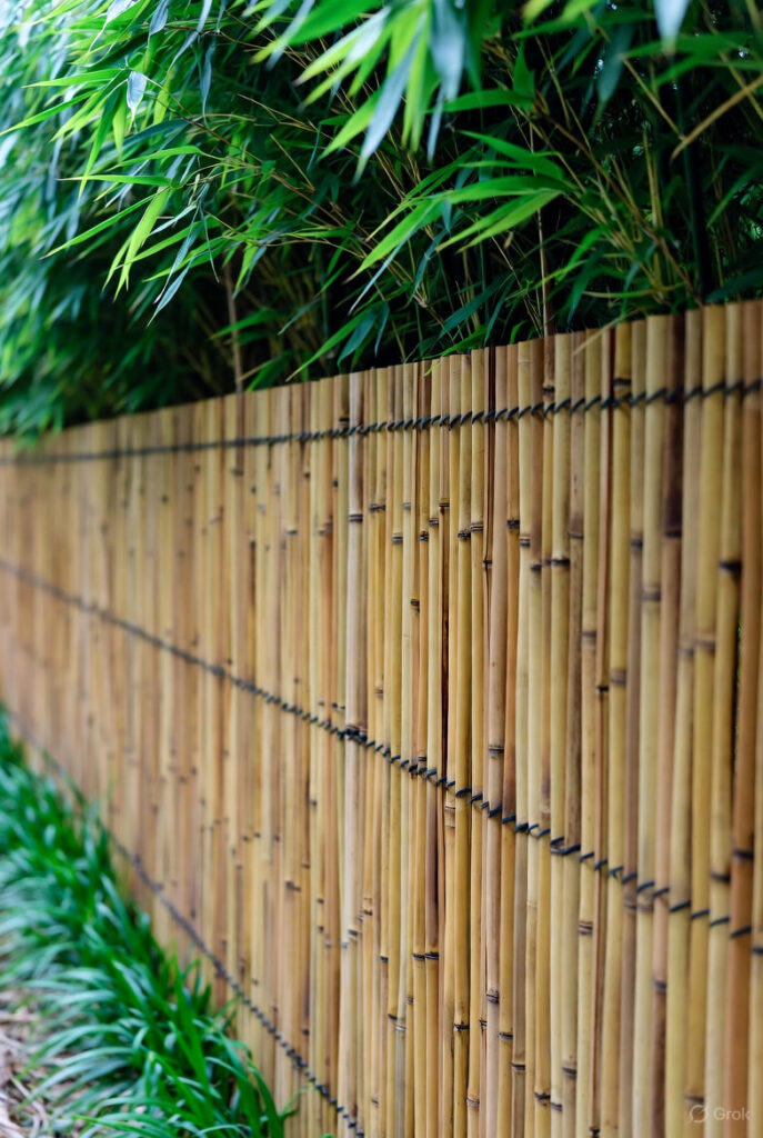 10 Small Backyard Privacy Ideas That Feel Big on Style 3 Dense clumping bamboo fence creating natural privacy screen in small urban backyard