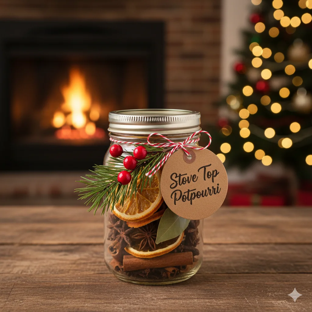 15 Last-Minute DIY Christmas Gifts Anyone Can Make 14 13. DIY Cinnamon Orange Simmer Pot Gift