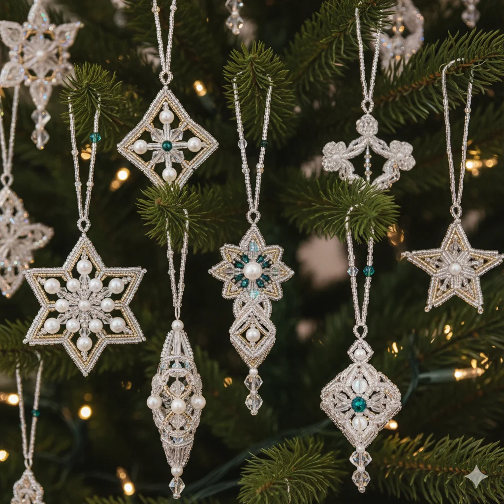 10 Handmade Christmas Ornaments You Can Make at Home for a Cozy Holiday 9 Beaded Ornaments