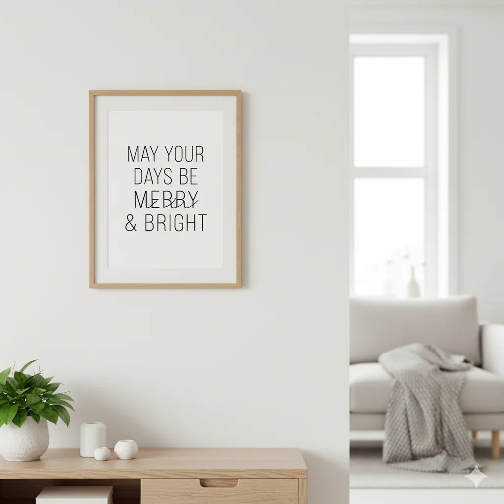 17 Easy Printable Christmas Wall Art Ideas For 2025 16 Black and White Christmas Quotes