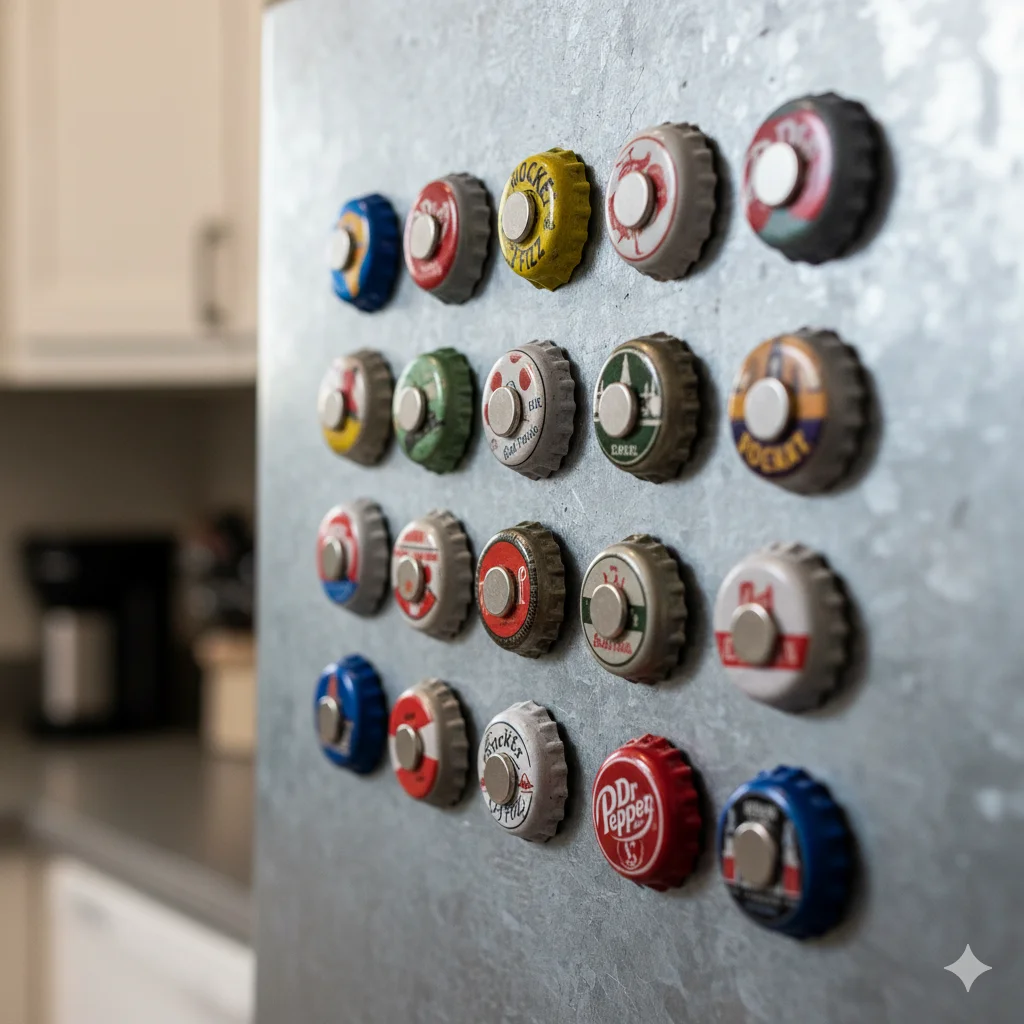 15 Simple DIY Crafts to Make at Home and Sell Online 15 Bottle Cap Magnets