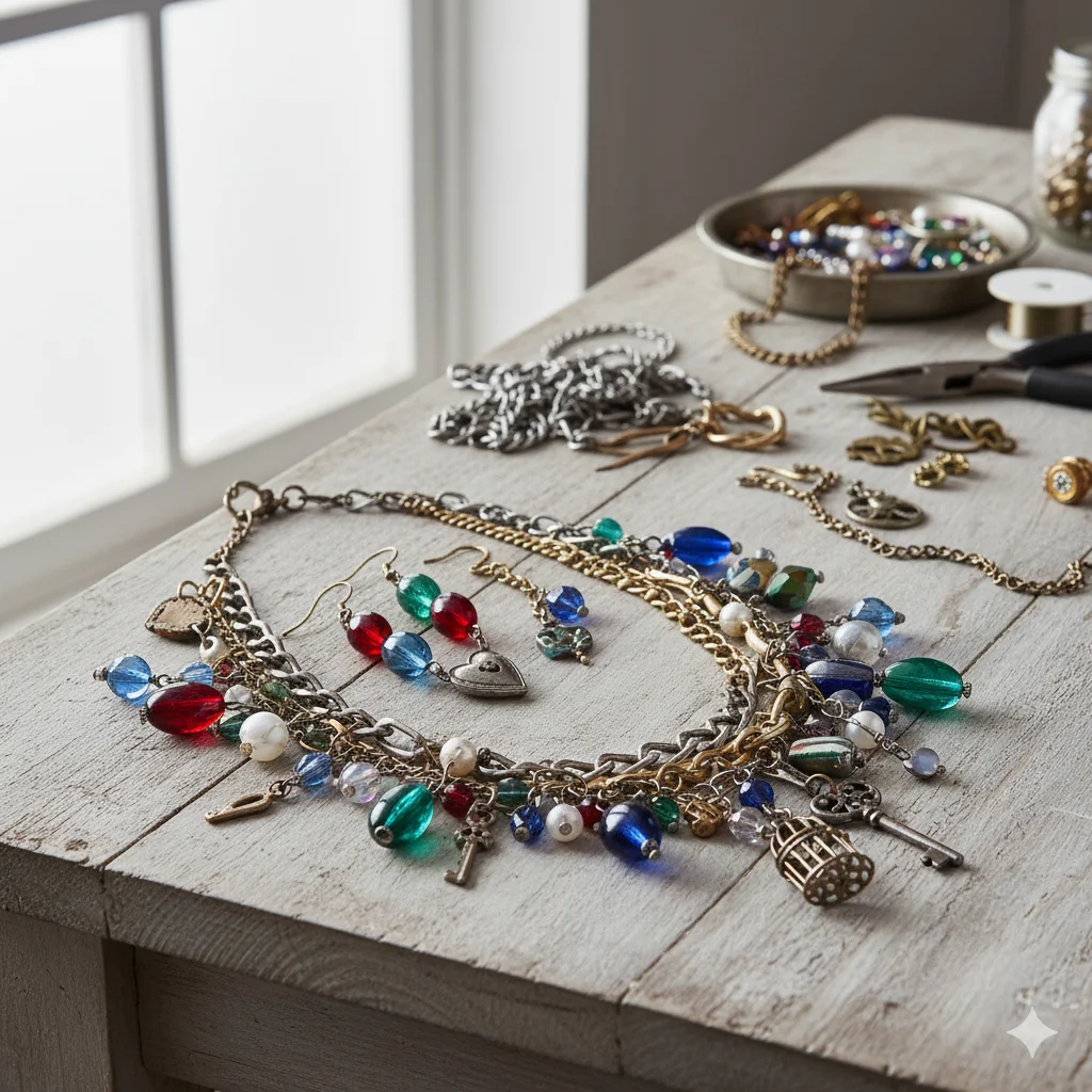 17 Creative Recycled Jewelry DIY Ideas for Eco-Friendly Fashion 13 Broken Jewelry