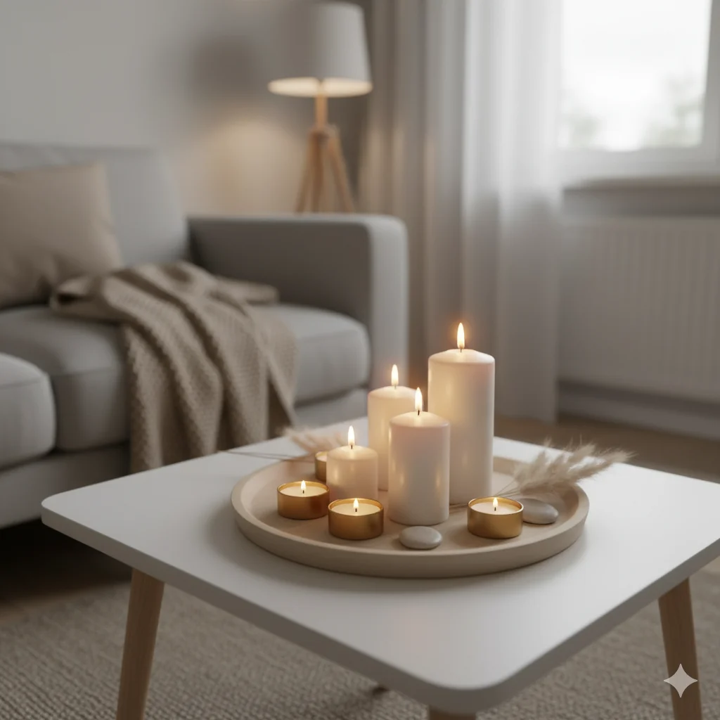 13 Minimalist Holiday Decor Ideas for Small Spaces 7 Candle Corners