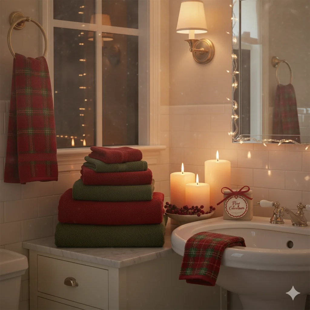 13 Festive Bathroom Touches for Christmas (Easy & Cozy Ideas) 6 Christmas Scented Candles
