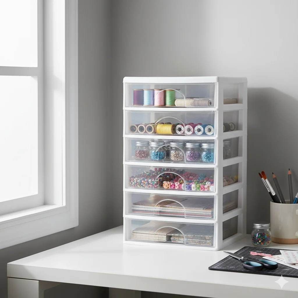 30 Easy & Simple Storage Ideas for a Minimalist & Organized Home 21 Clear Plastic Stackable Drawers