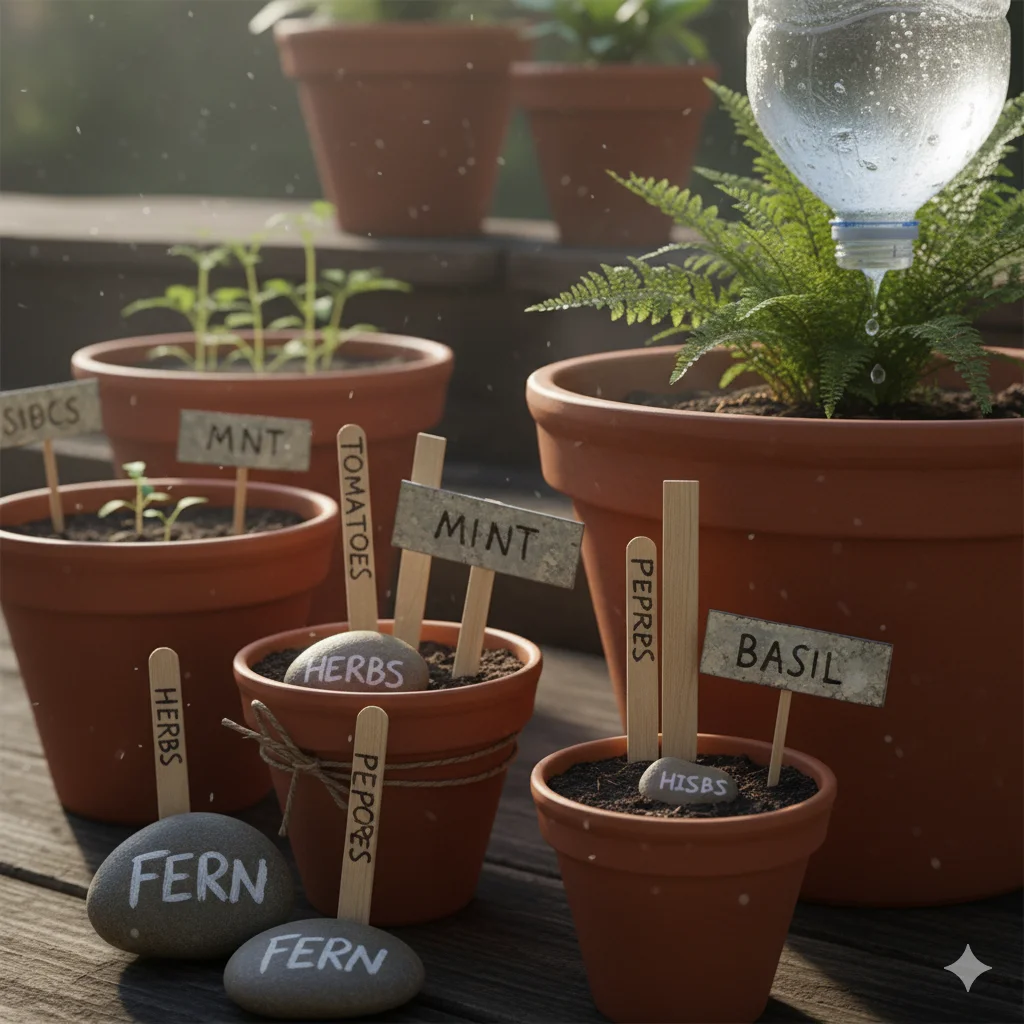17 Easy Gardening Hacks to Grow Healthy Plants at Home – DIY Tips for Beginners 8 DIY Garden Labels