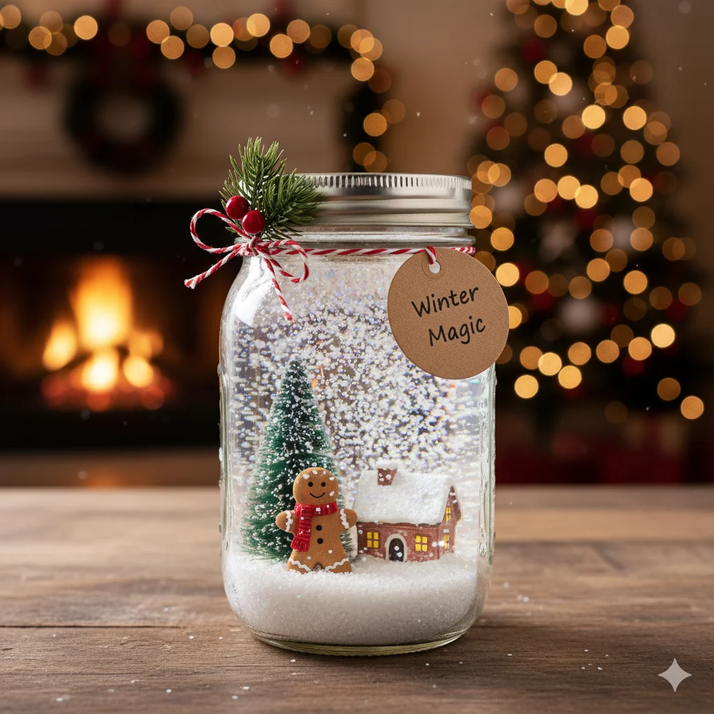 15 Last-Minute DIY Christmas Gifts Anyone Can Make 12 DIY Snow Globe Jar