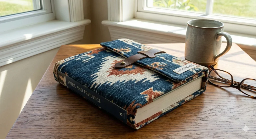 25 Profitable & Easy Fabric Craft Ideas You Can Sell 13 Fabric Book Covers