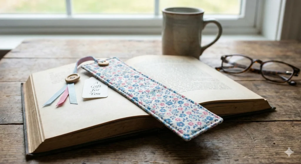 25 Profitable & Easy Fabric Craft Ideas You Can Sell 26 Fabric Bookmark 1