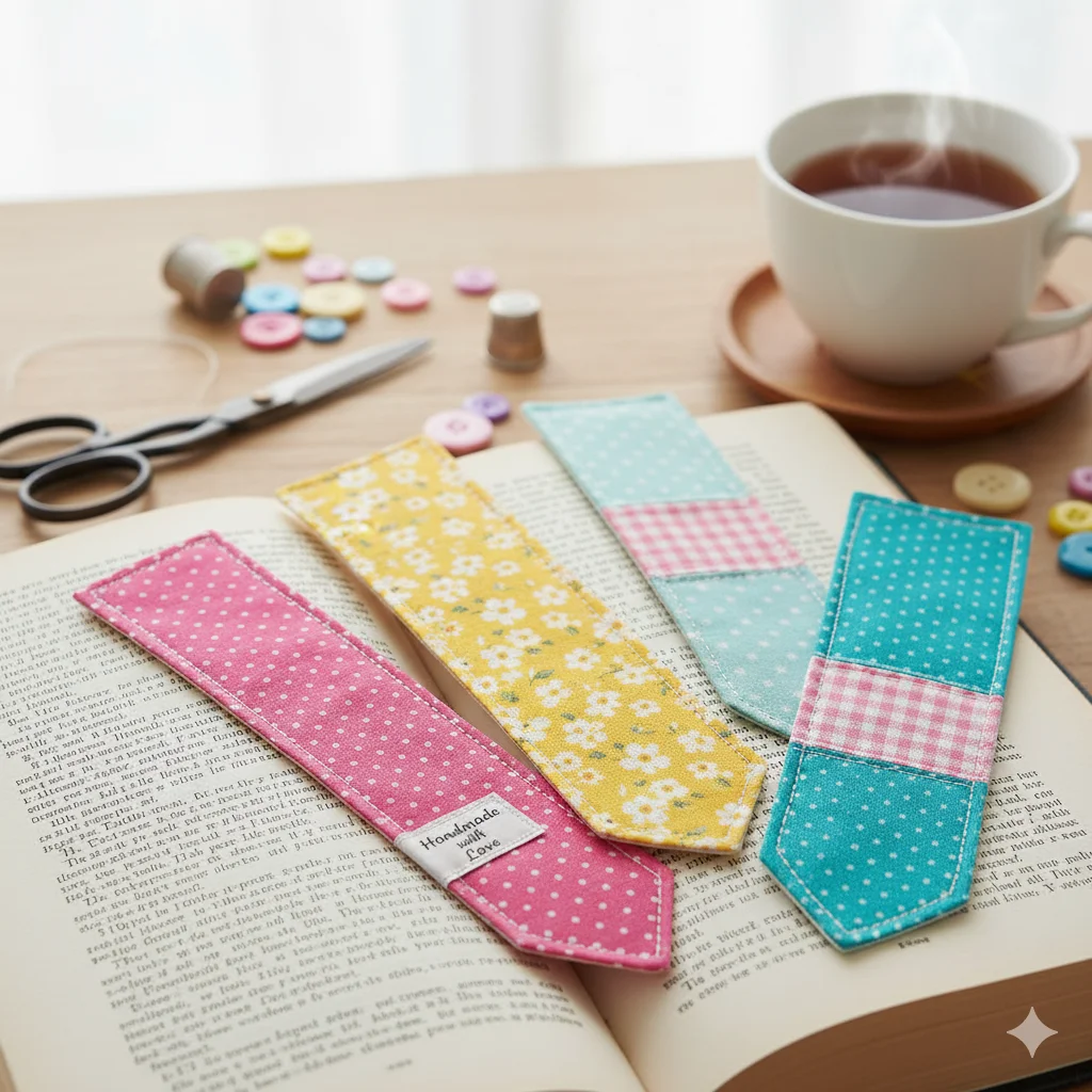 15 Easy Sewing Projects You Can Start Today 9 Fabric Bookmark