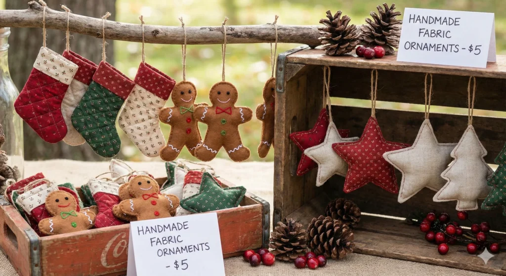 25 Profitable & Easy Fabric Craft Ideas You Can Sell 22 Fabric Ornaments