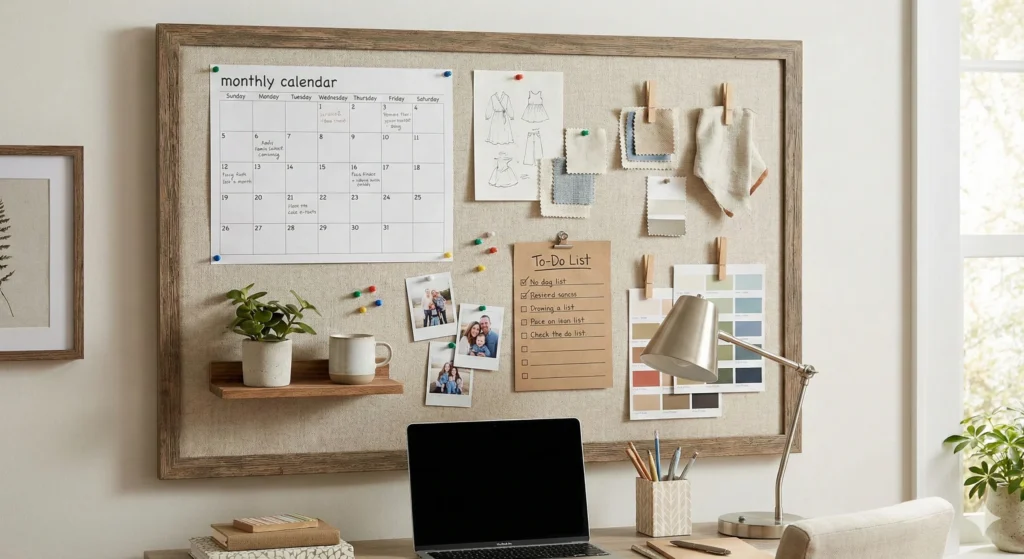 17 Creative Wall Decor Ideas to Instantly Transform Your Home 18 Fabric Pinboard Memo Board