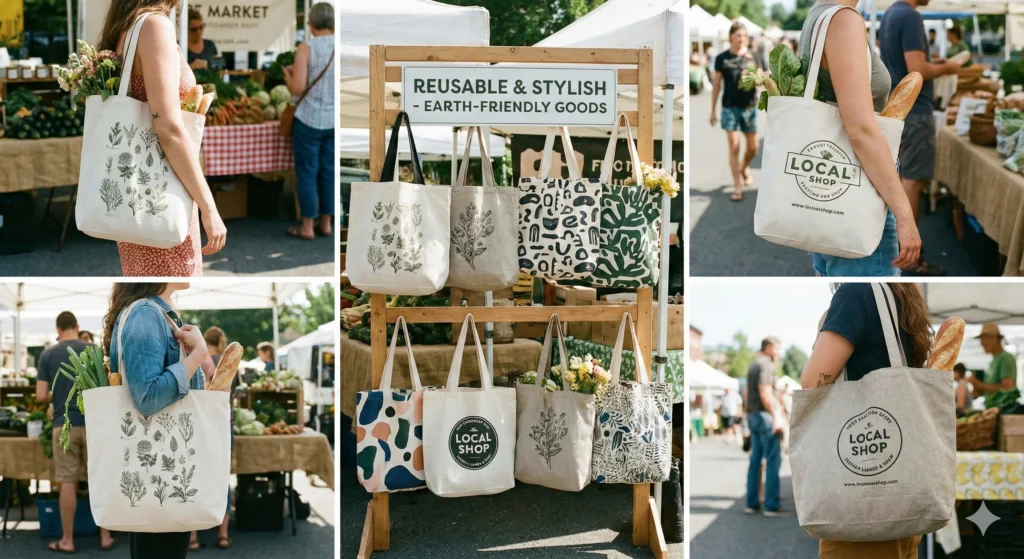 25 Profitable & Easy Fabric Craft Ideas You Can Sell 2 Fabric Tote Bags