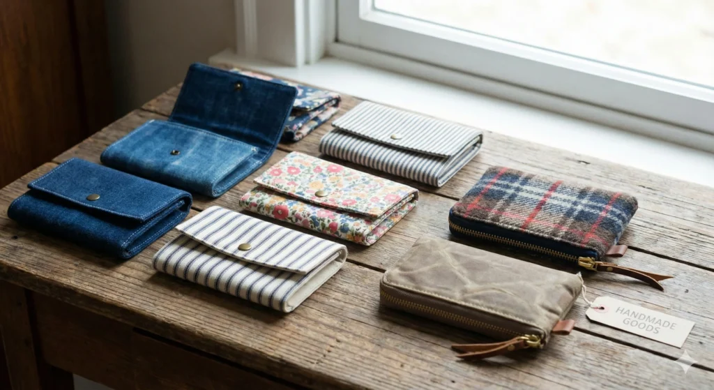 25 Profitable & Easy Fabric Craft Ideas You Can Sell 19 Fabric Wallets