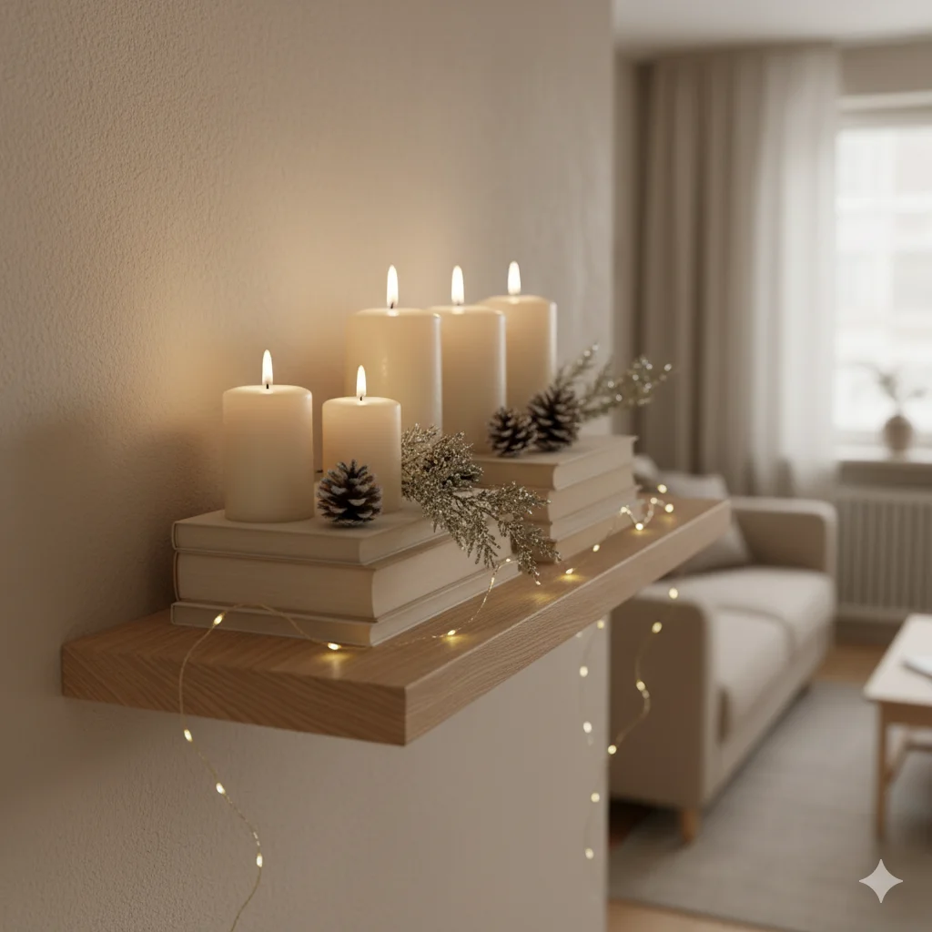 13 Minimalist Holiday Decor Ideas for Small Spaces 9 Floating Shelves for Decor