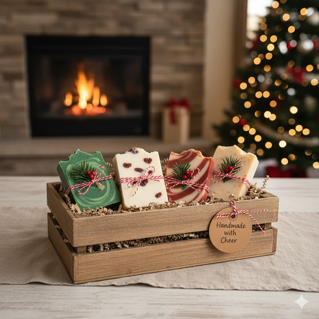 15 Last-Minute DIY Christmas Gifts Anyone Can Make 8 Handmade Christmas Soap Bars
