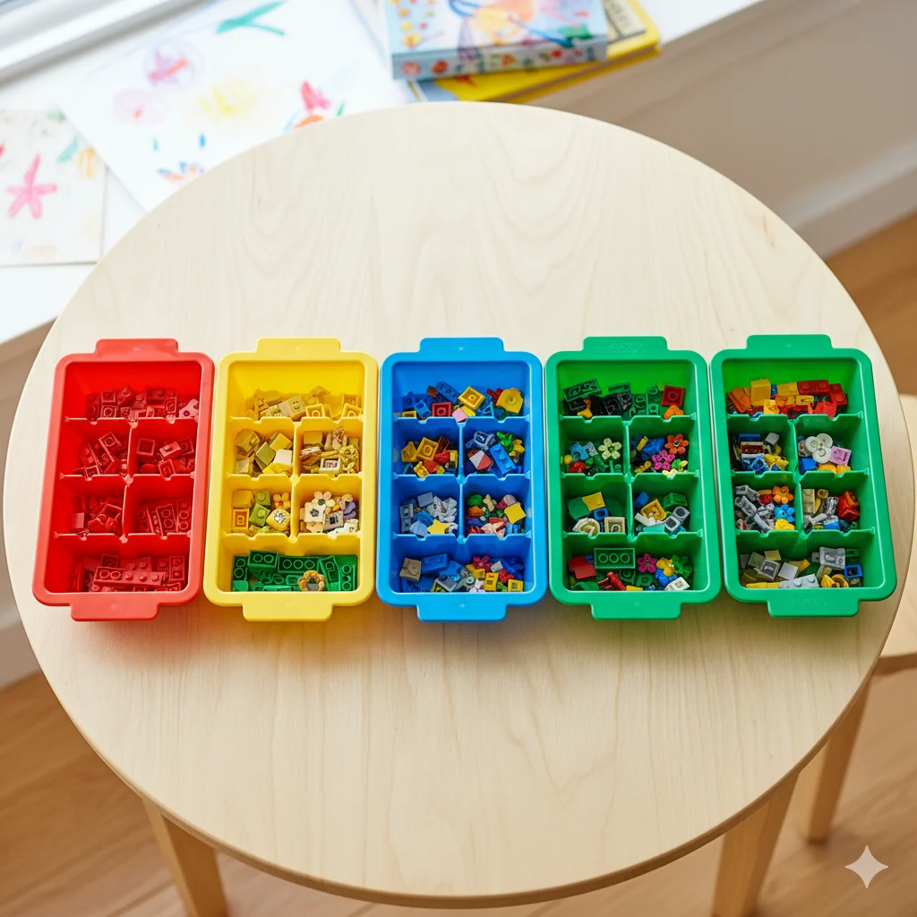30 Easy & Simple Storage Ideas for a Minimalist & Organized Home 6 Ice Cube Trays for Sorting