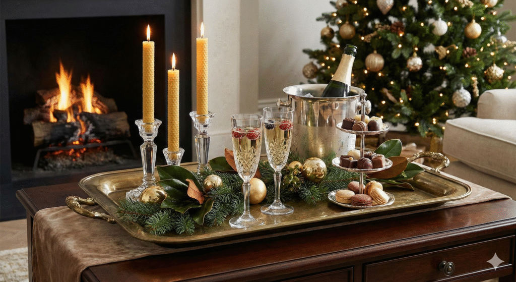 15 Festive Christmas Tray Decorating Ideas for Every Style 17 Luxurious Holiday Tray