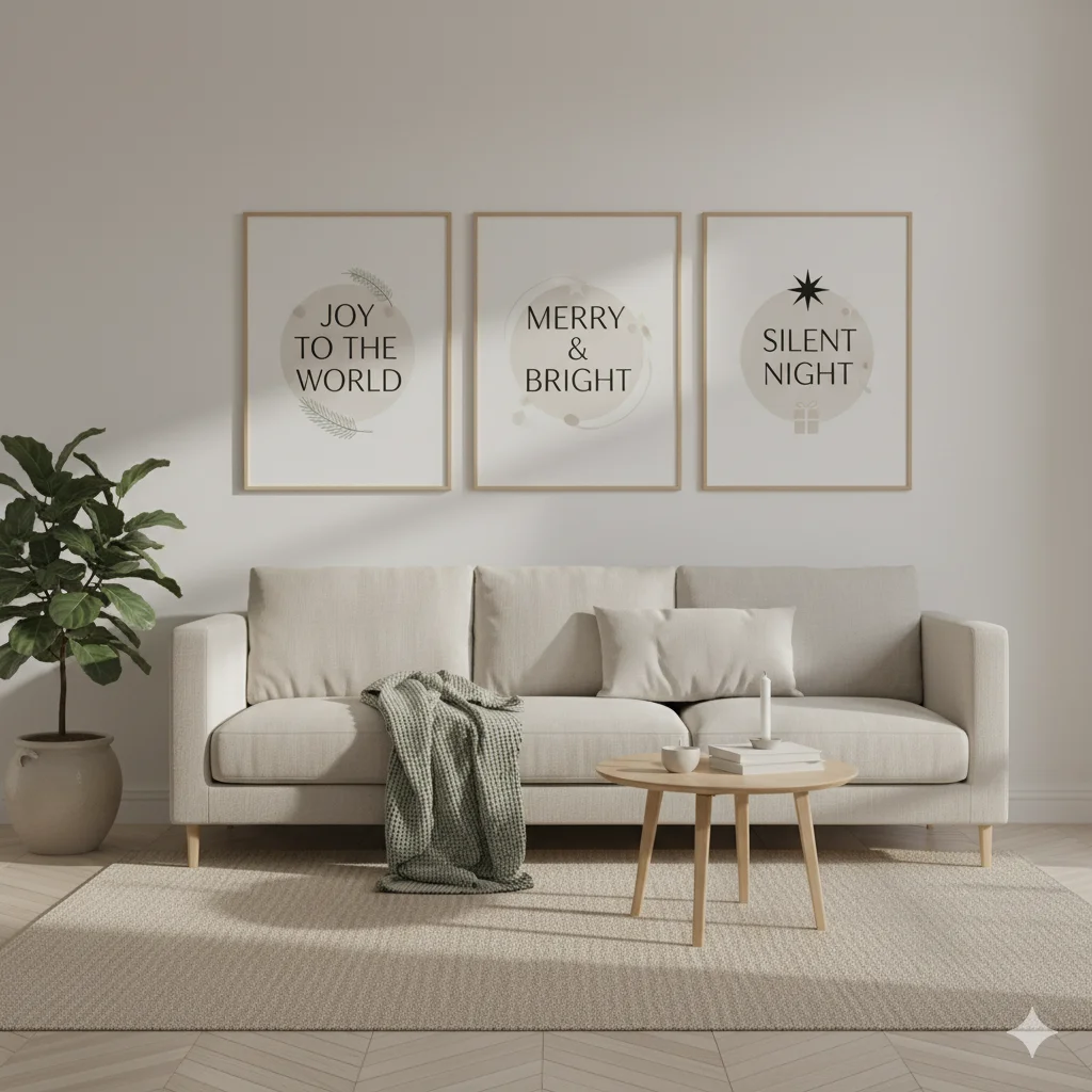 13 Minimalist Holiday Decor Ideas for Small Spaces 10 Minimalist Wall Art