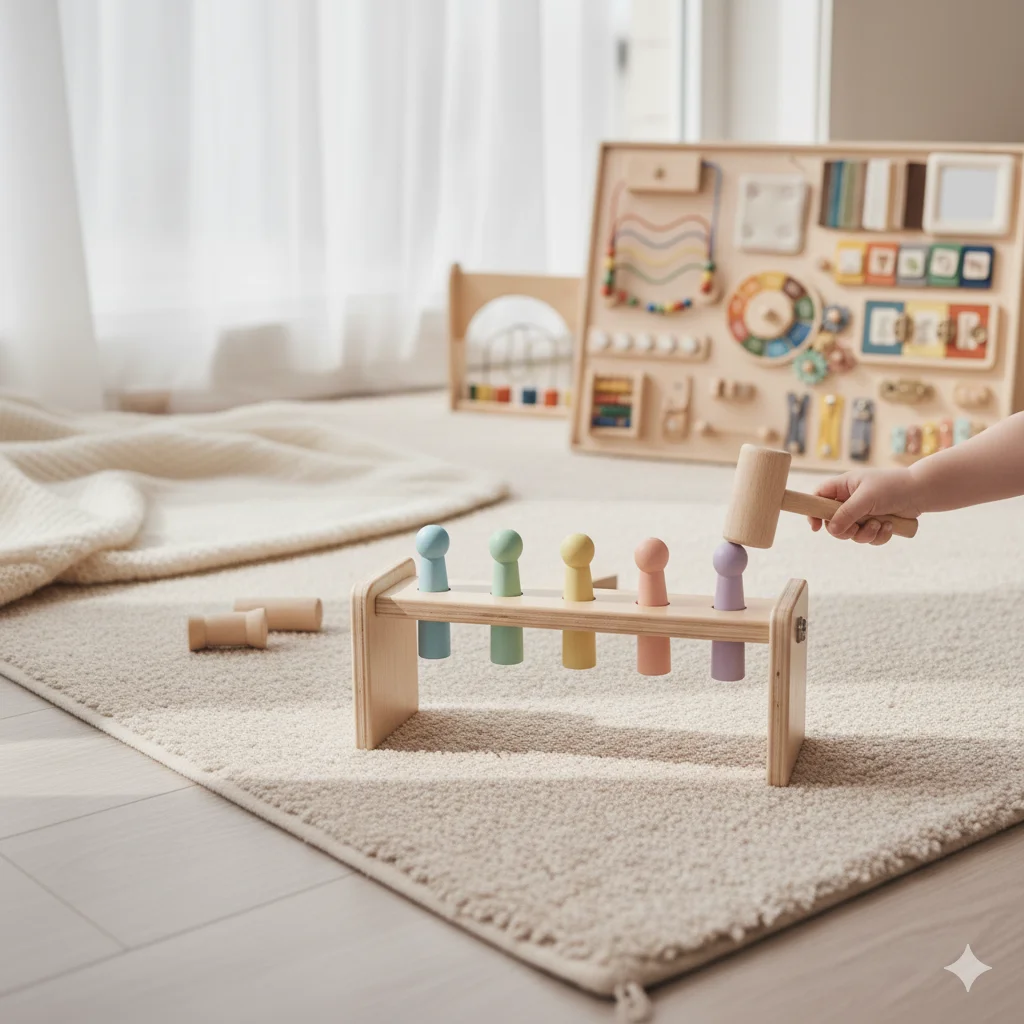 Montessori Hammering Bench Toy