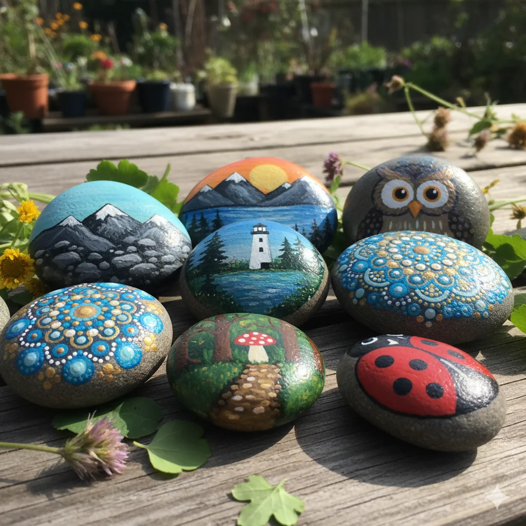 15 Simple DIY Crafts to Make at Home and Sell Online 13 Painted Rocks