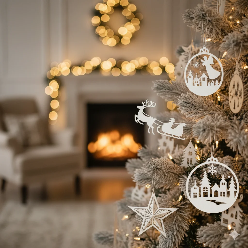 10 Handmade Christmas Ornaments You Can Make at Home for a Cozy Holiday 7 Paper Cutout Ornaments