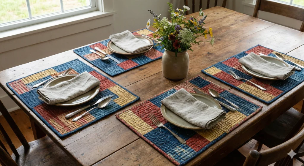 25 Profitable & Easy Fabric Craft Ideas You Can Sell 12 Quilted Placemats