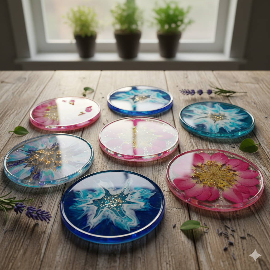15 Simple DIY Crafts to Make at Home and Sell Online 10 Resin Coasters