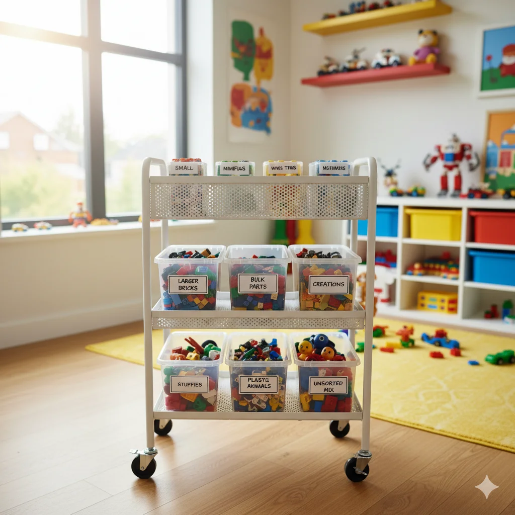 30 Easy & Simple Storage Ideas for a Minimalist & Organized Home 12 Rolling Carts
