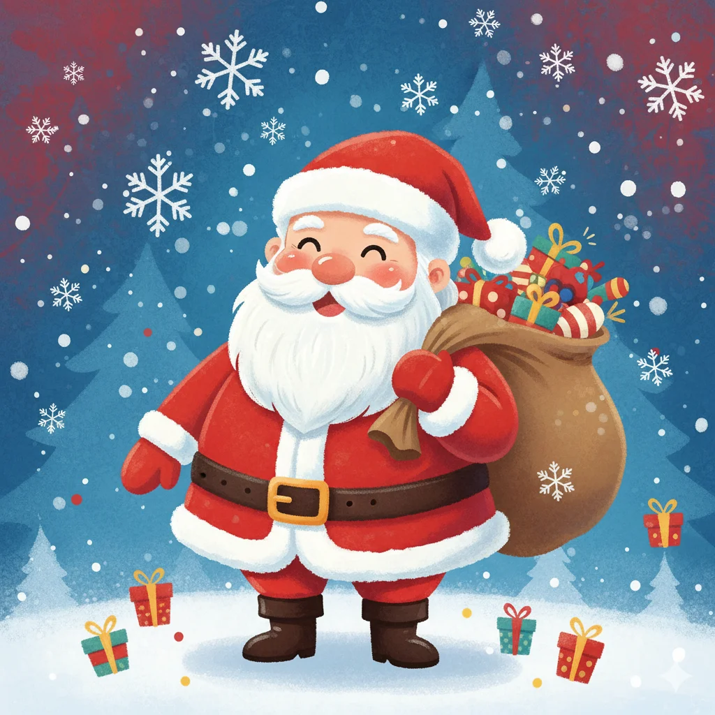 17 Easy Printable Christmas Wall Art Ideas For 2025 6 Santa Claus Illustration Print